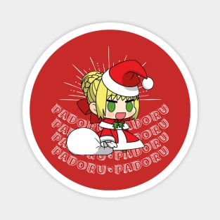 PADORU CHIBI ANIME GIRL FOR MERRY CHRISTMAS Magnet